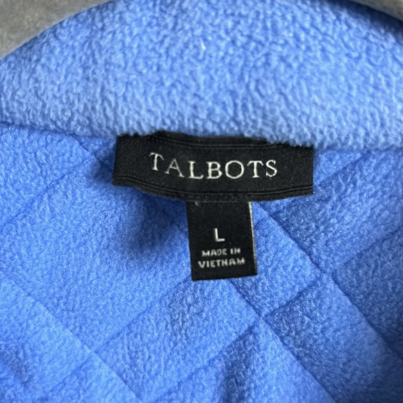 Talbots Periwinkle Fleece Jacket - Picture 3 of 5